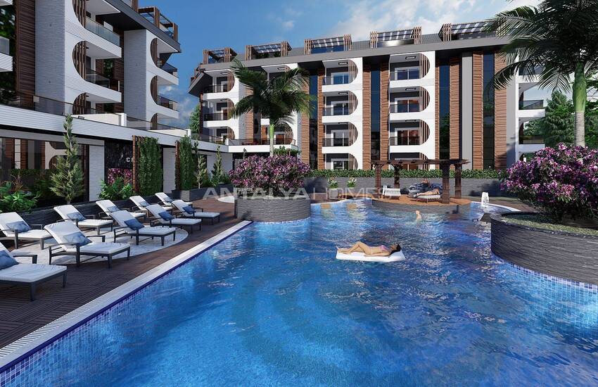 Havsutsikt Lägenheter I Ett Komplex I Alanya Avsallar 11