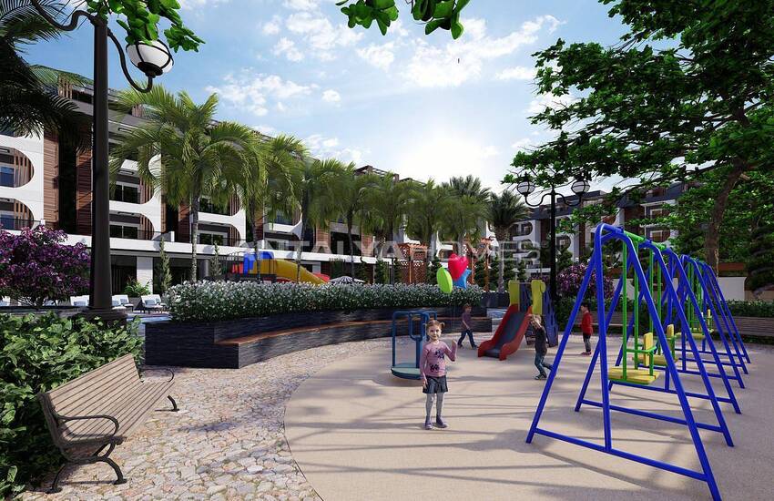 Havsutsikt Lägenheter I Ett Komplex I Alanya Avsallar 3