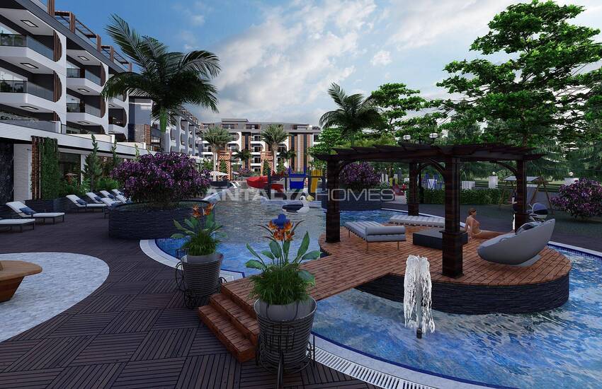 Havsutsikt Lägenheter I Ett Komplex I Alanya Avsallar 4