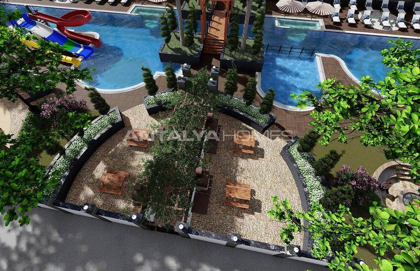 Havsutsikt Lägenheter I Ett Komplex I Alanya Avsallar 6