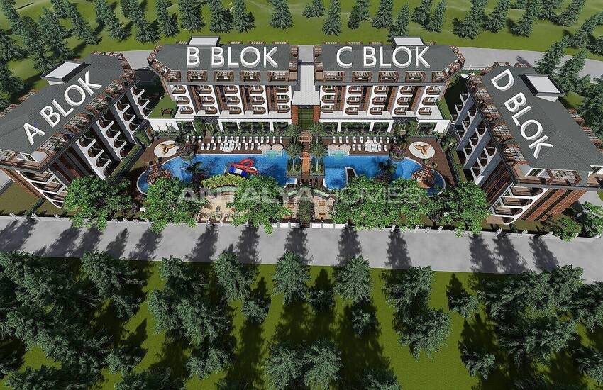 Havsutsikt Lägenheter I Ett Komplex I Alanya Avsallar 21