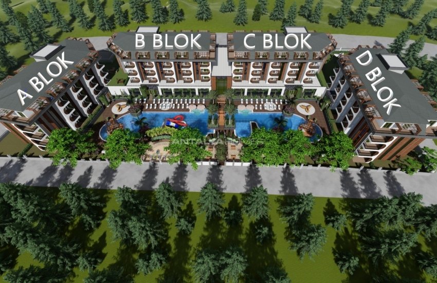 Havsutsikt Lägenheter I Ett Komplex I Alanya Avsallar 10