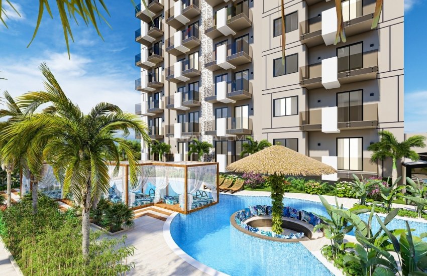 Centrally Located Luxury Apartments in a Complex with Pools in Alanya 11