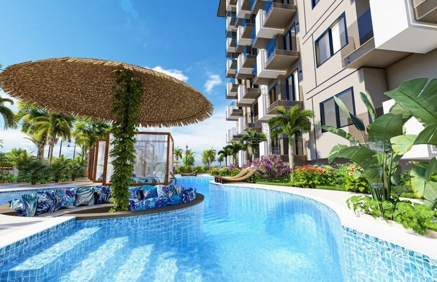 Centrally Located Luxury Apartments in a Complex with Pools in Alanya 12