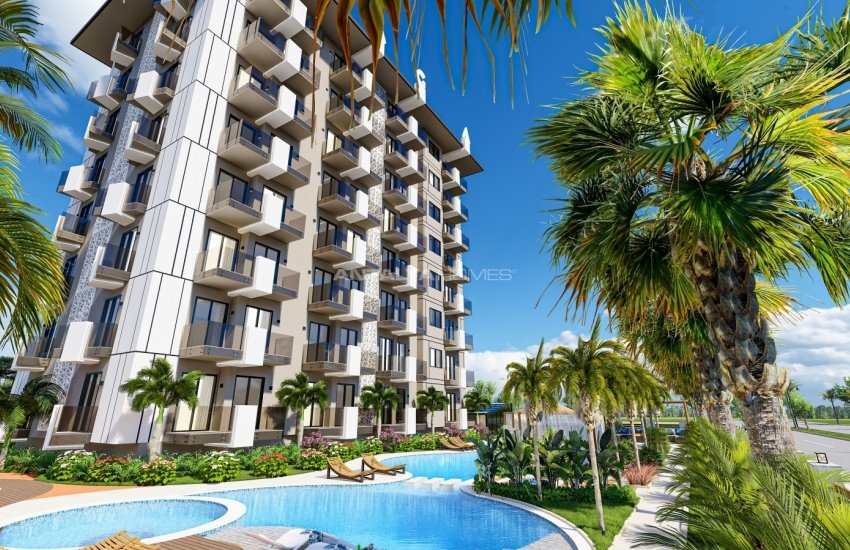 Centrally Located Luxury Apartments in a Complex with Pools in Alanya 15