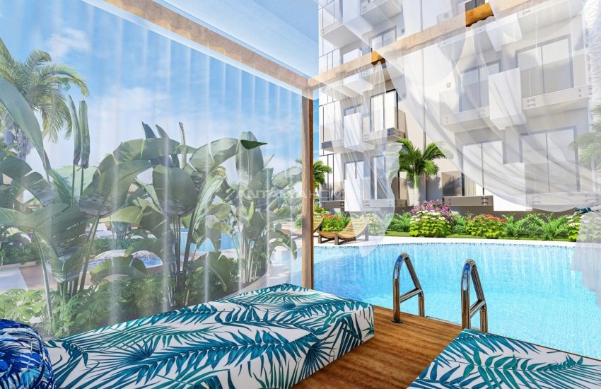 Centrally Located Luxury Apartments in a Complex with Pools in Alanya 4