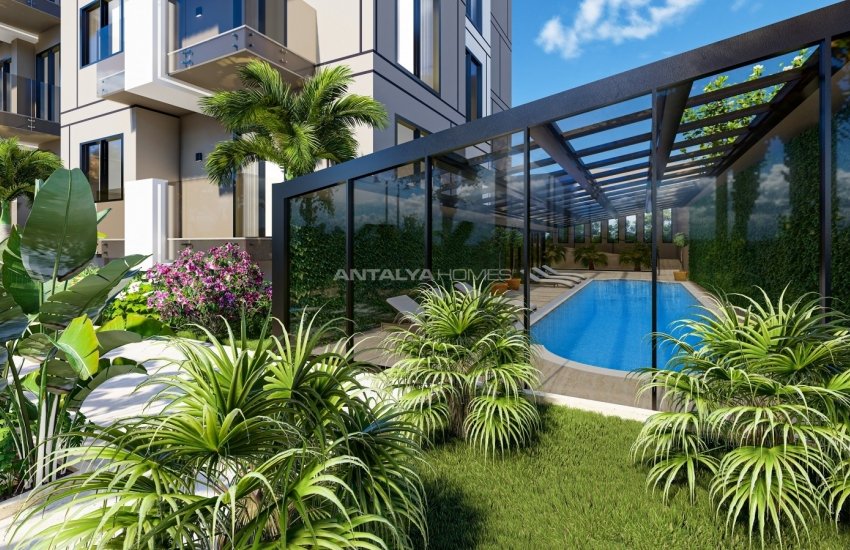 Centrally Located Luxury Apartments in a Complex with Pools in Alanya 10