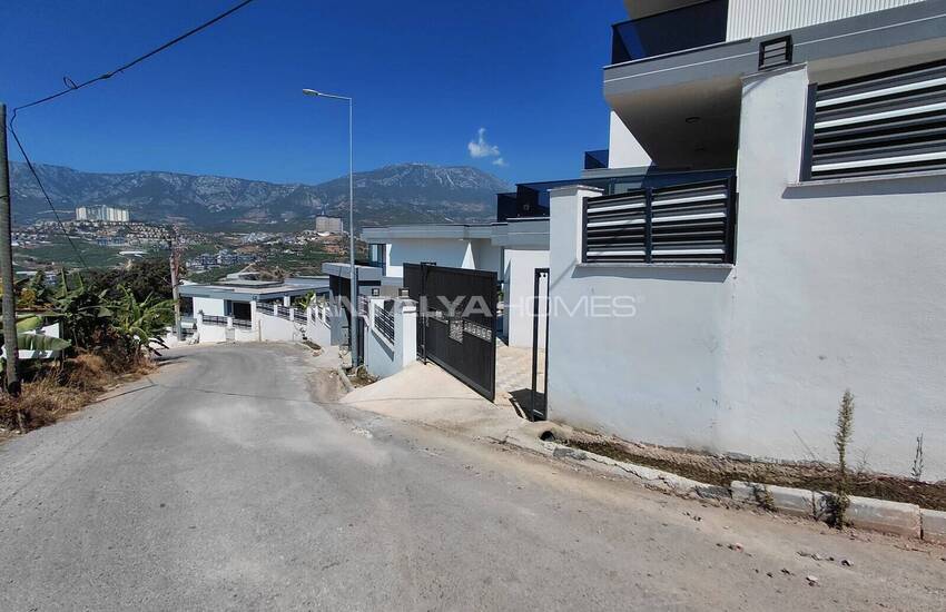 Villas Vue Sur Château Et Mer Avec Piscines Privées À Alanya 14