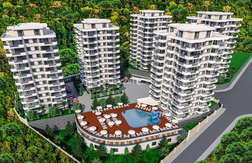 New Apartments with Wonderful Sea View in Mahmutlar, Alanya 3