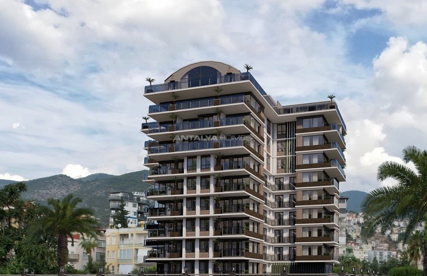 Properties in a Luxury Complex Close to Amenities in Alanya 1