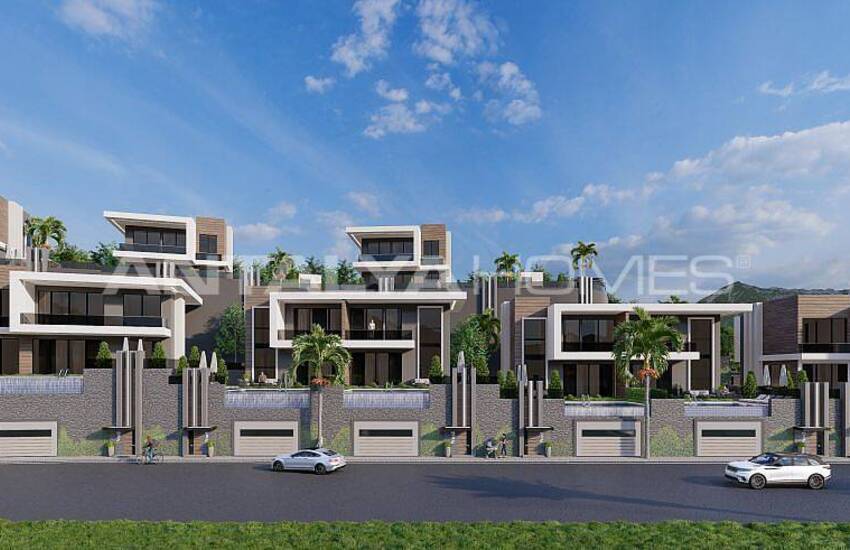 Chic Villas with Magnificent Sea Views in Alanya Center 1