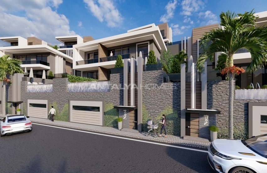Chic Villas with Magnificent Sea Views in Alanya Center 14