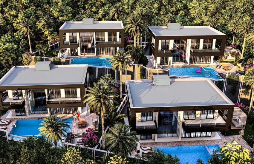 Contemporary Design Villas with Pool and Garden in Alanya 2