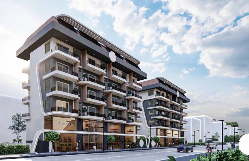 Well-located Apartments in a Complex Close to the Beach in Alanya