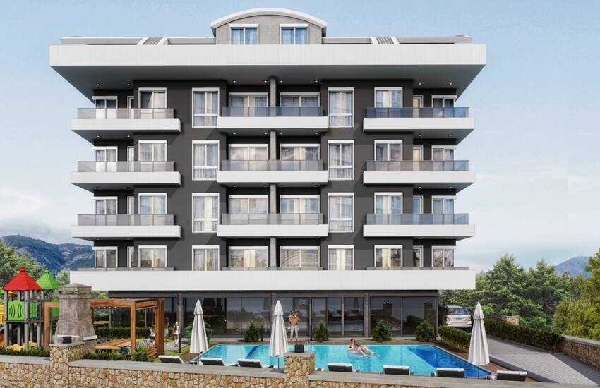 Contemporary Real Estate in a Luxurious Complex in Oba Alanya