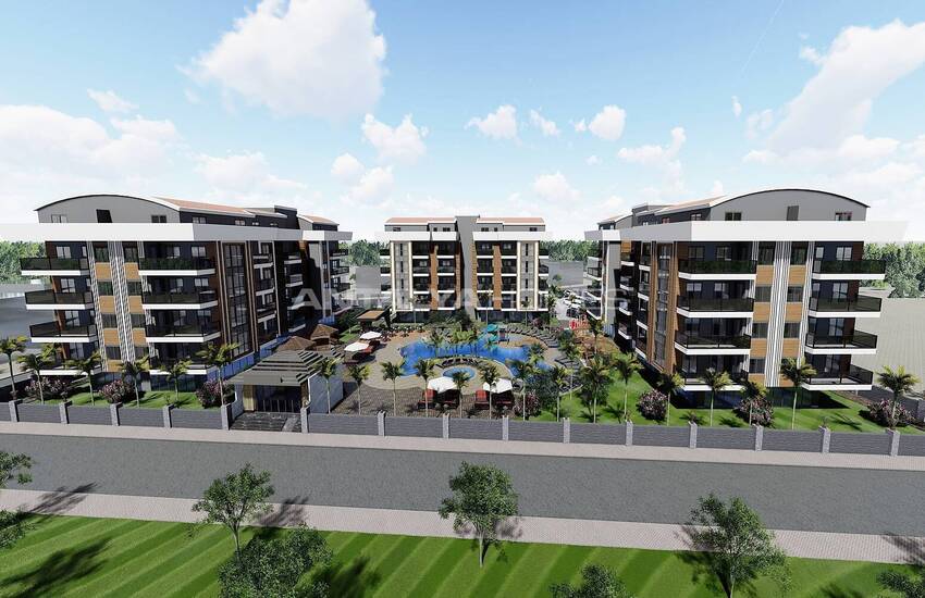 Alanya Oba'da Yeni Çevreyoluna Yakın Sade ve Şık Daireler 3