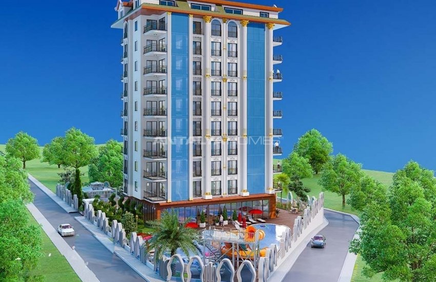 Alanya Wohnungen In Einem Wohnprojekt Mit Schwimmbad 2
