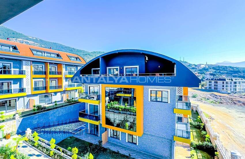 Alanya Büyükhasbahçe'de Benzersiz Tasarımlara Sahip Daireler 7
