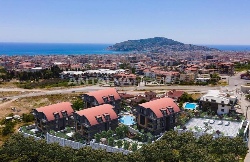 Unique Luxury Design Concept Flats in Alanya Buyukhasbahce