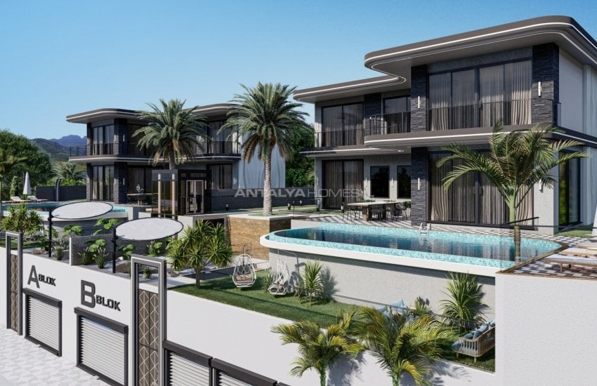 Vrijstaande Villa's Met Uitzicht Op De Zee En Het Kasteel Van Alanya 2