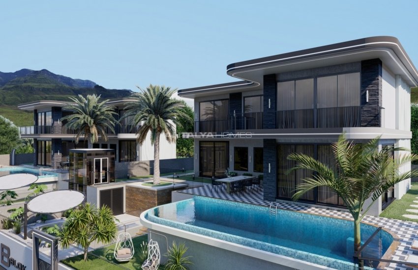 Vrijstaande Villa's Met Uitzicht Op De Zee En Het Kasteel Van Alanya 5