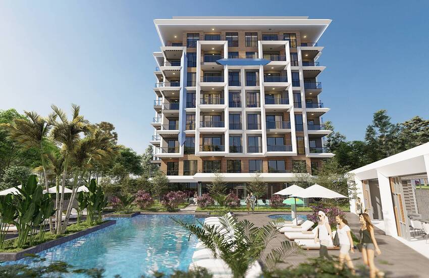 Luxe Real Estate in a Complex with Swimming Pools in Alanya