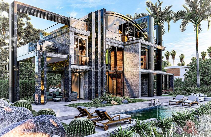Moderna Villor Med Privata Pooler Och Trädgårdar I Alanya 2
