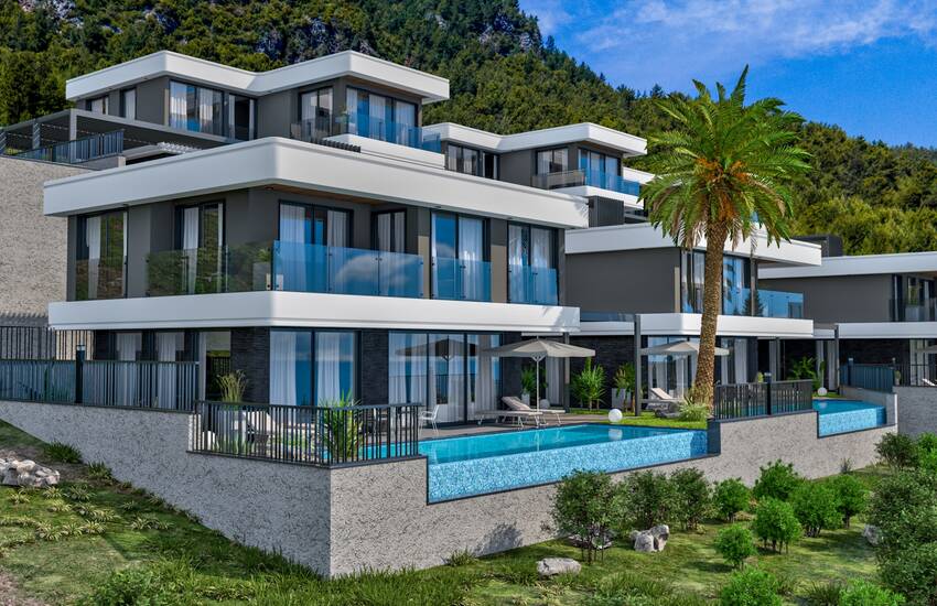 Luxury Villas with Private Garden and Sea Views in Alanya