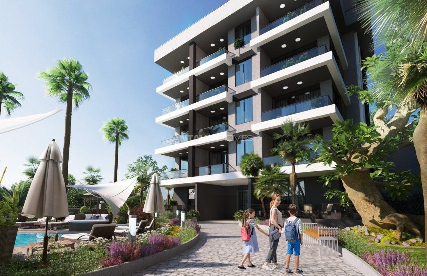 Modern Flats with Sea and Nature Views in Kargicak Alanya 12