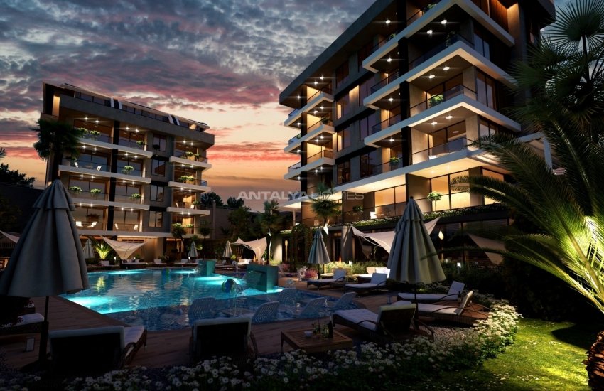 Modern Flats with Sea and Nature Views in Kargicak Alanya 13