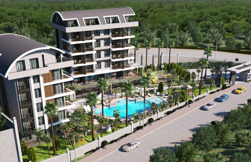 Modern Flats with Sea and Nature Views in Kargicak Alanya 15