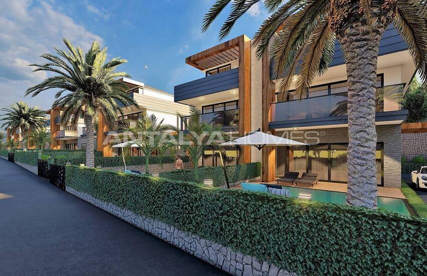 Сдвоенные Виллы Рядом с Пляжем в Алании, Авсаллар 3