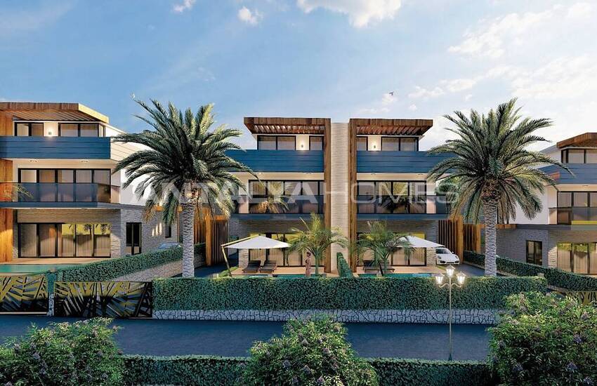 Сдвоенные Виллы Рядом с Пляжем в Алании, Авсаллар 5