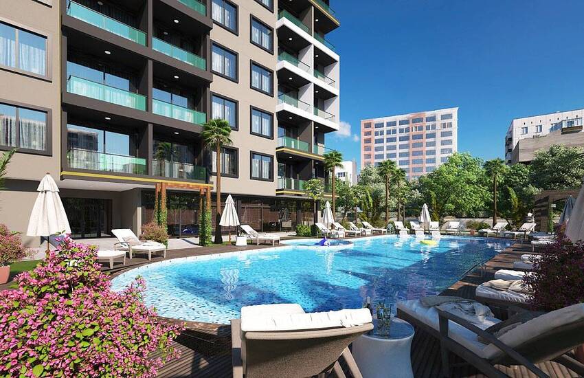 Alanya Apartments in a Project with Pool and Security Services