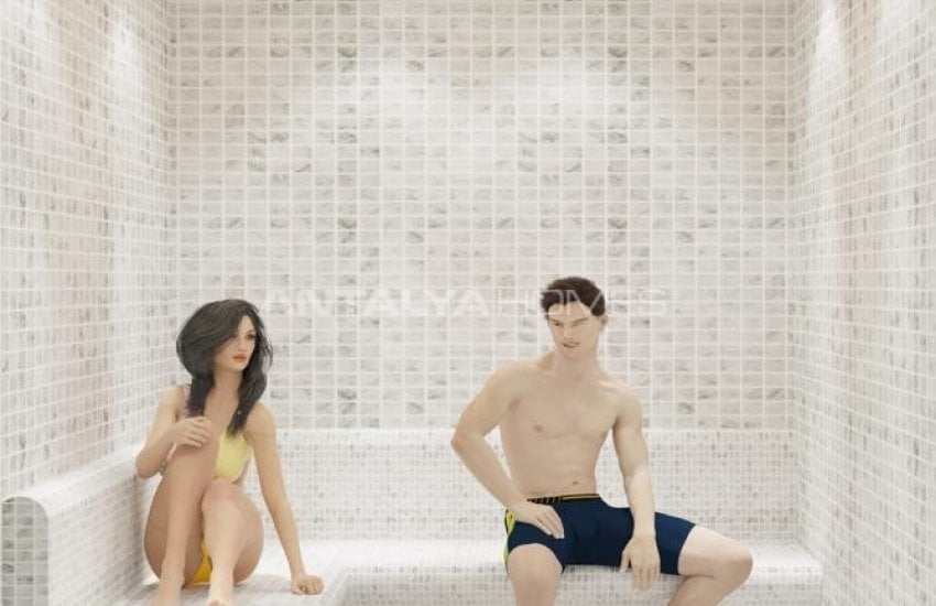 Sea View Real Estate in a Complex Near the Coast in Kestel, Alanya 13