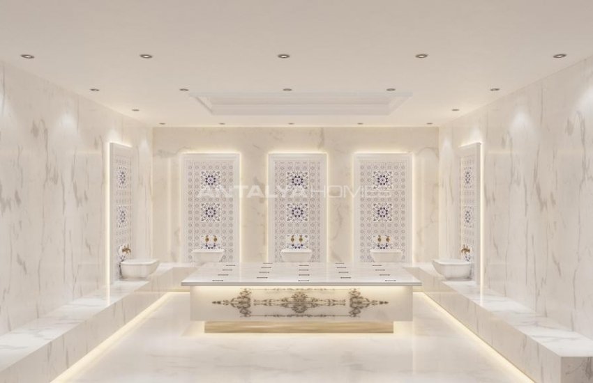 Sea View Real Estate in a Complex Near the Coast in Kestel, Alanya 14