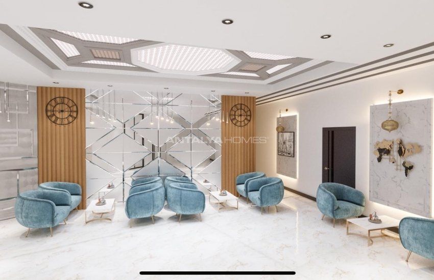 Sea View Real Estate in a Complex Near the Coast in Kestel, Alanya 16