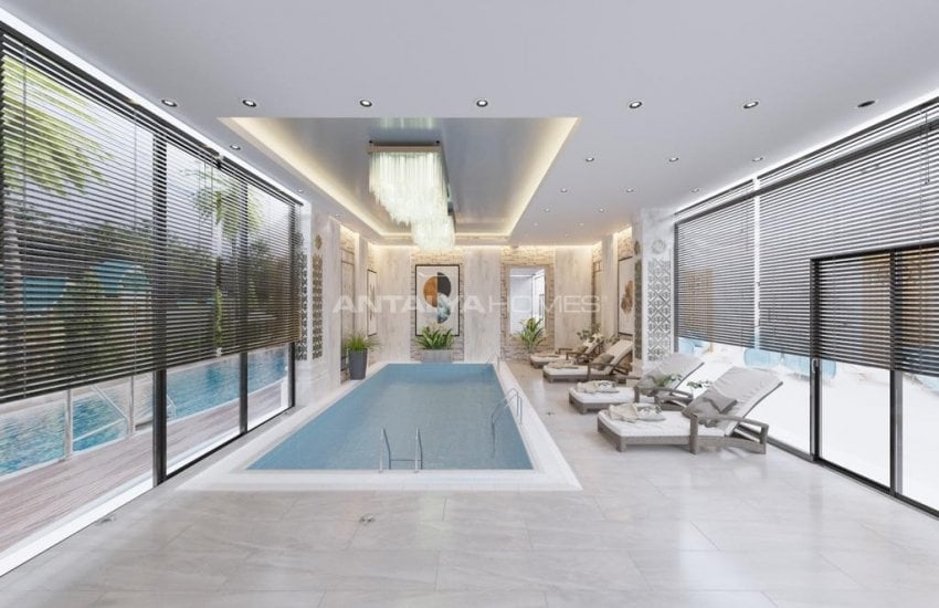 Sea View Real Estate in a Complex Near the Coast in Kestel, Alanya 17