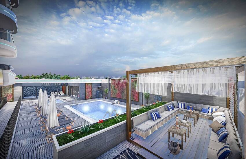 Chic Properties in a Complex with Swimming Pool in Alanya 8