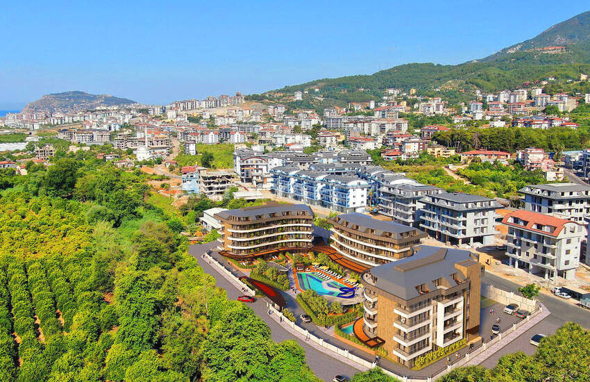 Chic Flats in a Complex with Swimming Pools in Oba Alanya