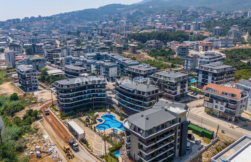 Chic Flats in a Complex with Swimming Pools in Oba Alanya 1