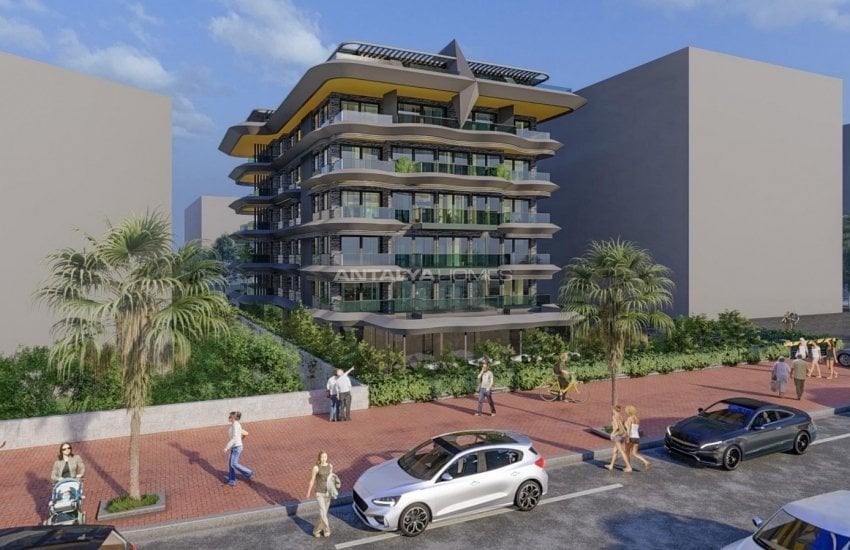 Beachfront Luxury Flats Close to Amenities in Alanya Tosmur 4
