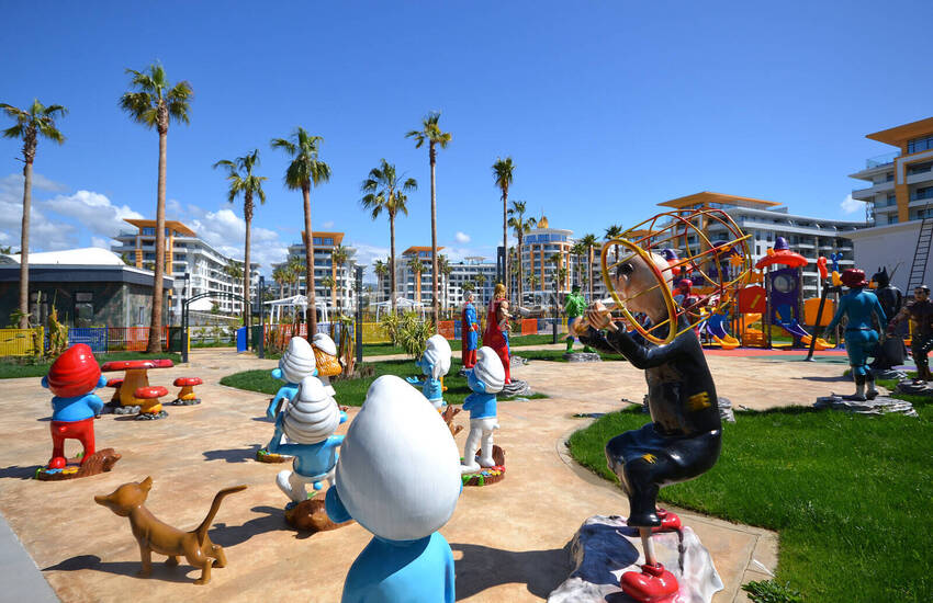 Flats in a Complex with Rich Social Facilities in Alanya 15