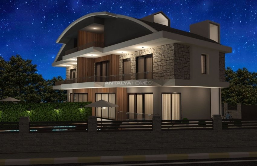 Semi-detached Villas with a Lift and a Pool in Dosemealti 4