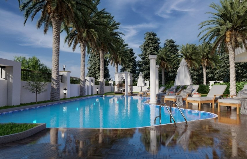 Luxury Flats in a Complex with Neoclassical Design in Alanya 2