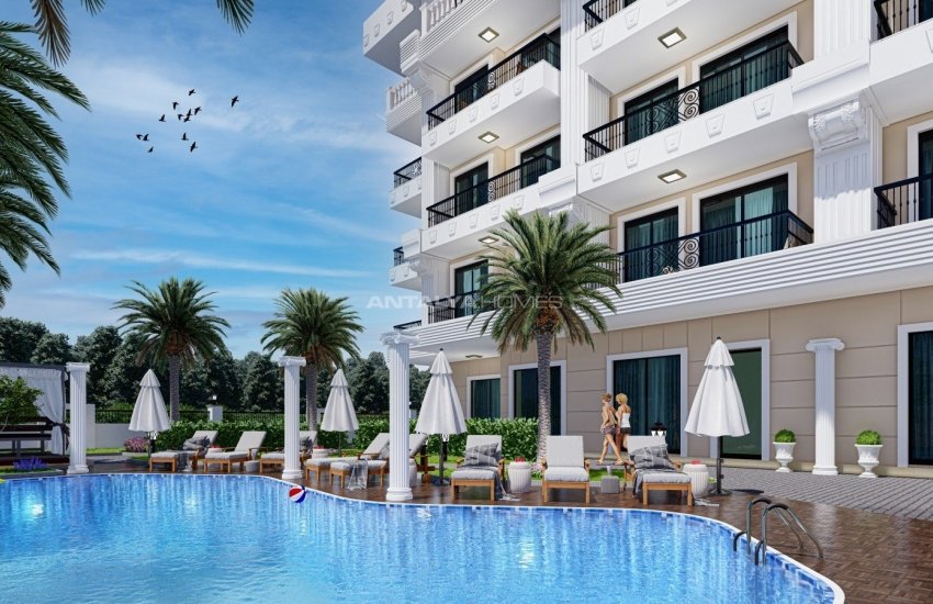 Luxury Flats in a Complex with Neoclassical Design in Alanya 3