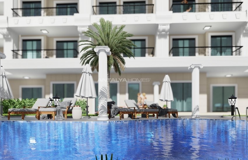 Luxury Flats in a Complex with Neoclassical Design in Alanya 4