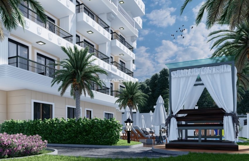 Luxury Flats in a Complex with Neoclassical Design in Alanya 7