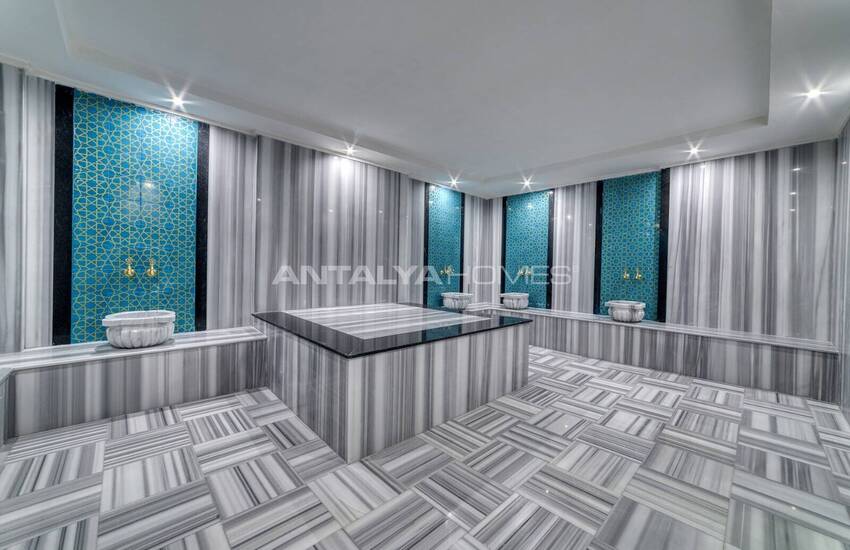 Alanya'da Sahile Yürüme Mesafesinde Kapsamlı Sitede Daireler 16