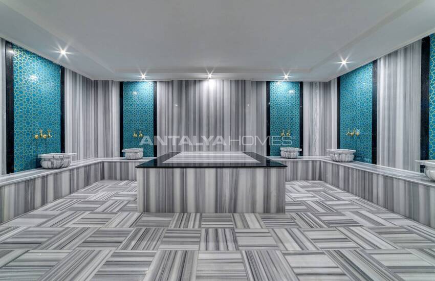 Alanya'da Sahile Yürüme Mesafesinde Kapsamlı Sitede Daireler 17
